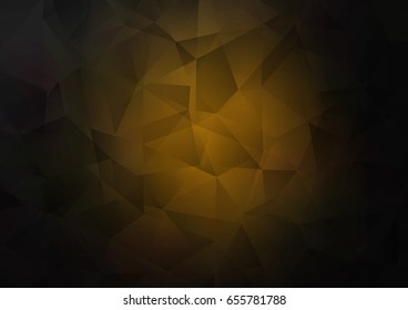 Dark Black vector blurry triangle template. Creative geometric illustration in Origami style with gradient. A completely new template for your business design.