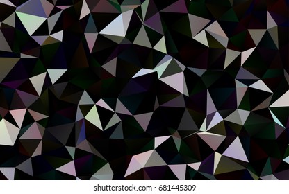 Dark Black vector blurry triangle pattern. Triangular geometric sample with gradient. A new texture for your design. Dark Black vector blurry triangle pattern. Triangular geometric sample with gradient. A new texture for your design.