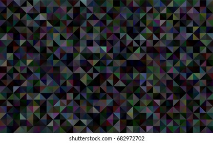 Dark Black vector blurry triangle pattern. Colorful abstract illustration with gradient. The completely new template can be used for your brand book.