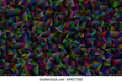 Dark Black vector blurry triangle background. Brand-new colored illustration in blurry style with gradient. Brand-new style for your business design.
