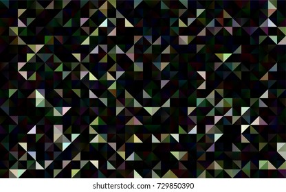 Dark Black vector blurry triangle pattern. Glitter abstract illustration with an elegant design. The completely new template can be used for your brand book.