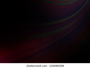 Dark Black vector bokeh and colorful pattern. Creative illustration in halftone style with gradient. A new texture for your design.