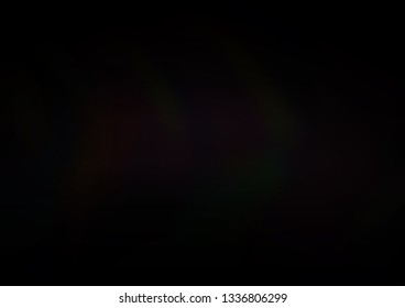 Dark Black vector bokeh and colorful pattern. Glitter abstract illustration with an elegant design. The template can be used for your brand book.