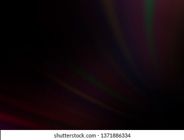 Dark Black vector bokeh and colorful pattern. Creative illustration in halftone style with gradient. The best blurred design for your business.