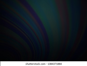 Dark Black vector bokeh and colorful pattern. Creative illustration in halftone style with gradient. The background for your creative designs.
