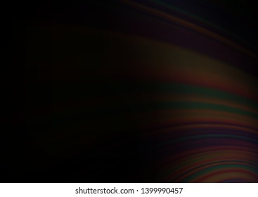 Dark Black vector bokeh and colorful pattern. Glitter abstract illustration with an elegant design. The elegant pattern for brand book.