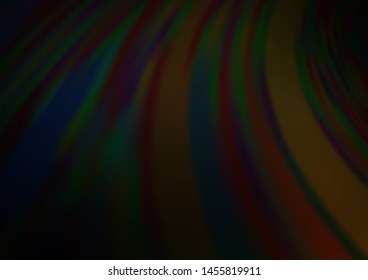 Dark Black vector bokeh and colorful pattern. A completely new color illustration in a bokeh style. The background for your creative designs.