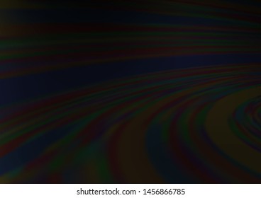 Dark Black vector bokeh and colorful pattern. Creative illustration in halftone style with gradient. A new texture for your design.