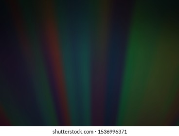 Dark Black vector bokeh and colorful pattern. Modern geometrical abstract illustration with gradient. A completely new design for your business.