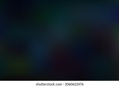 Dark Black vector bokeh and colorful pattern. Glitter abstract illustration with an elegant design. Smart texture for your design.