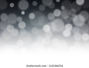 Dark Black vector bokeh pattern. Colorful illustration in blurry style with gradient. The best blurred design for your business.