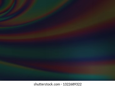 Dark Black vector bokeh pattern. Creative illustration in halftone style with gradient. A completely new template for your design.