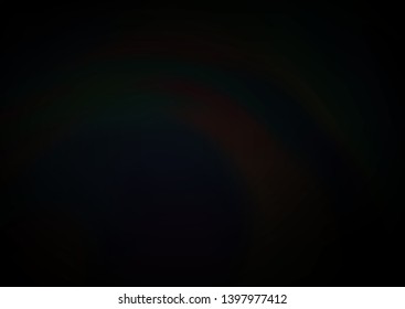 Dark Black vector bokeh pattern. A vague abstract illustration with gradient. The background for your creative designs.