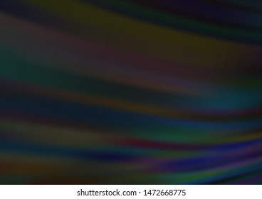 Dark Black vector bokeh pattern. Colorful abstract illustration with gradient. A completely new design for your business.