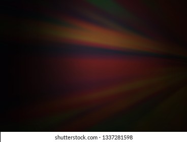 Dark Black vector bokeh template. Modern geometrical abstract illustration with gradient. Brand new design for your business.