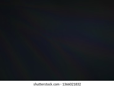 Dark Black vector bokeh template. An elegant bright illustration with gradient. Brand new style for your business design.