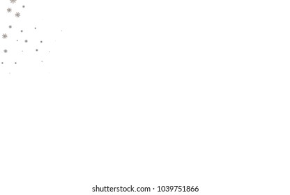 Dark Black vector cover with beautiful snowflakes. Shining colored illustration with snow in christmas style. The pattern can be used for new year leaflets.