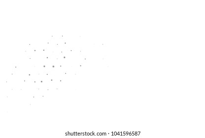 Dark Black vector cover with beautiful snowflakes. Glitter abstract illustration with crystals of ice. The pattern can be used for new year ad, booklets.