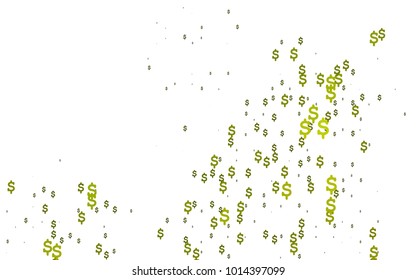Dark Black vector cover with financial symbols. Abstract illustration with colored financial, cash symbols. The pattern can be used for financial, investment websites.
