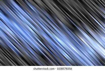 Dark Black vector cover with long lines. Blurred decorative design in simple style with lines. Best design for your ad, poster, banner.