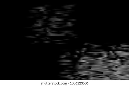 Dark Black vector cover with long lines. Shining colored illustration with narrow lines. The template can be used as a background.