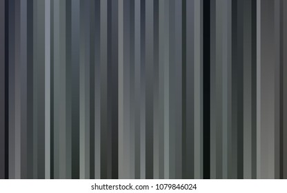 Dark Black vector cover with long lines. Decorative shining illustration with lines on abstract template. The pattern can be used for busines ad, booklets, leaflets