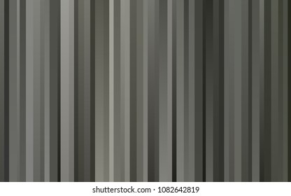 Dark Black vector cover with long lines. Modern geometrical abstract illustration with staves. The pattern can be used for websites.