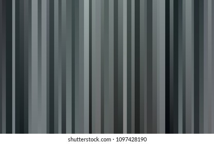 Dark Black vector cover with long lines. Modern geometrical abstract illustration with staves. Smart design for your business advert.
