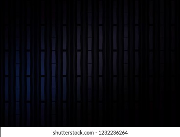 Dark Black vector cover with long lines. Lines on blurred abstract background with gradient. The template can be used as a background.