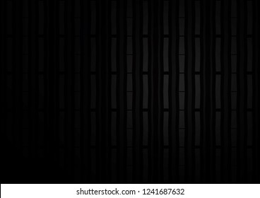 Dark Black vector cover with long lines. Decorative shining illustration with lines on abstract template. The pattern can be used as ads, poster, banner for commercial.