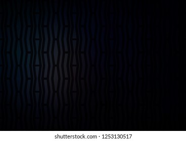 Dark Black vector cover with long lines. Shining colored illustration with narrow lines. Smart design for your business advert.