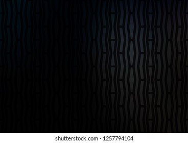 Dark Black vector cover with long lines. Glitter abstract illustration with colored sticks. The pattern can be used for websites.