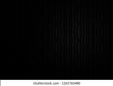 Dark Black vector cover with long lines. Lines on blurred abstract background with gradient. The pattern can be used as ads, poster, banner for commercial.