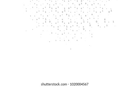 Dark Black vector cover with mathematic symbols. Colored mathematic signs with gradient on white background. The pattern can be used for school, grammar websites.