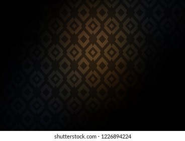 Dark Black vector cover in polygonal style. Abstract gradient illustration with rectangles. Modern template for your landing page.