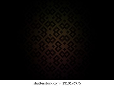 Dark Black vector cover in polygonal style. Abstract gradient illustration with rectangles. Best design for your ad, poster, banner.