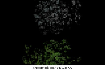 Dark Black vector cover in polygonal style. Abstract gradient illustration with rectangles. Pattern can be used for websites.