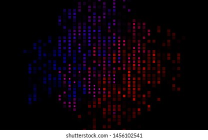 Dark Black vector cover in polygonal style. Abstract gradient illustration with rectangles. Smart design for your business advert.