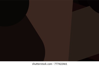 Dark Black vector cover with rounded stripes. Shining colored illustration with rounded stripes. Smart design for your business advert.