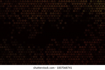 Dark Black vector  cover with spots. Beautiful colored illustration with blurred circles in nature style. Beautiful design for your business natural advert.