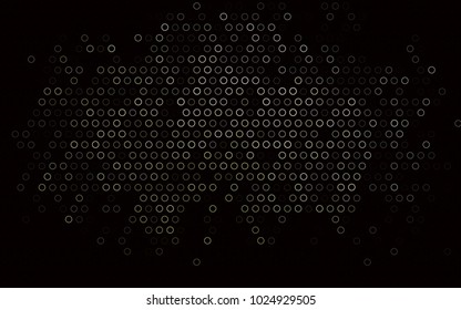 Dark Black vector  cover with spots. Modern abstract illustration with colorful water drops. Completely new template for your brand book.