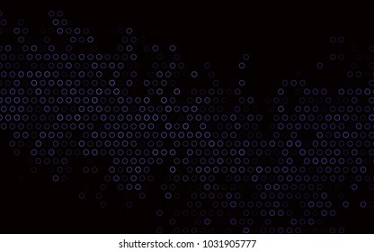 Dark Black vector  cover with spots. Glitter abstract illustration with blurred drops of rain. Beautiful design for your business natural advert.