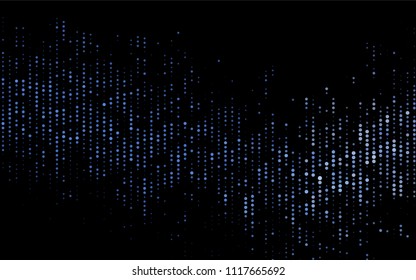 Dark Black vector  cover with spots. Abstract illustration with colored bubbles in nature style. Pattern can be used as texture of water, rain drops.