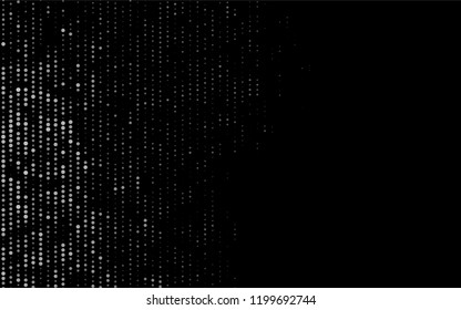 Dark Black vector  cover with spots. Glitter abstract illustration with blurred drops of rain. Pattern can be used as texture of water, rain drops.