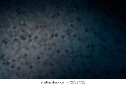 Dark Black vector crooked abstract pattern. Glitter abstract illustration with wry lines. A new texture for your design.