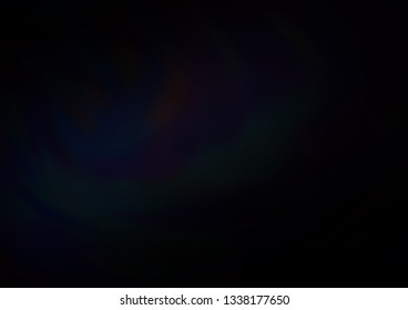 Dark Black vector glossy abstract template. A completely new color illustration in a bokeh style. The best blurred design for your business.