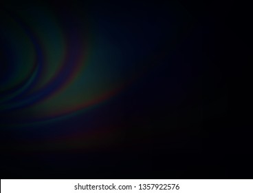 Dark Black vector glossy abstract background. A completely new color illustration in a bokeh style. The elegant pattern for brand book.