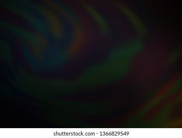 Dark Black vector glossy abstract template. Glitter abstract illustration with an elegant design. The blurred design can be used for your web site.