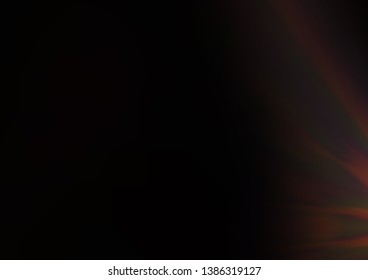 Dark Black vector glossy abstract background. Colorful illustration in blurry style with gradient. The template can be used for your brand book.