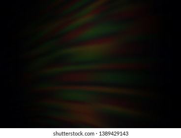 Dark Black vector glossy abstract template. A completely new color illustration in a bokeh style. The background for your creative designs.
